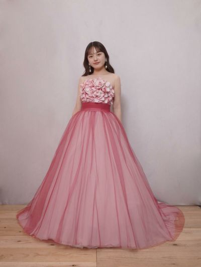 新品 ！サイズ全部ありピンクホワイトグラデーションドレス KH0558 pink【結婚式 カラードレス レンタル】 – 結婚式準備