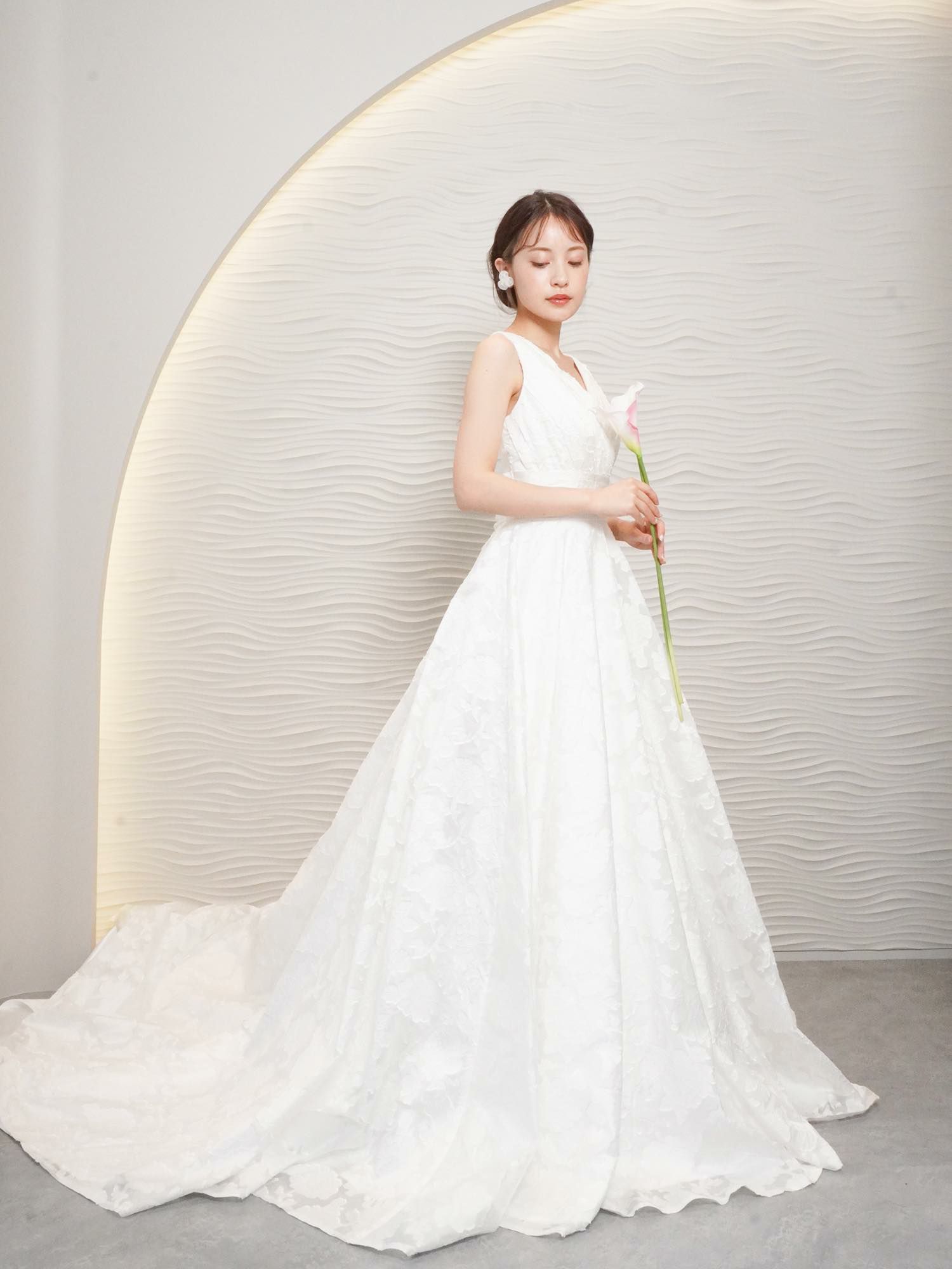 カットジャカード フラワードレス〈PD-WDOR-231〉 | DRESSY ONLINE