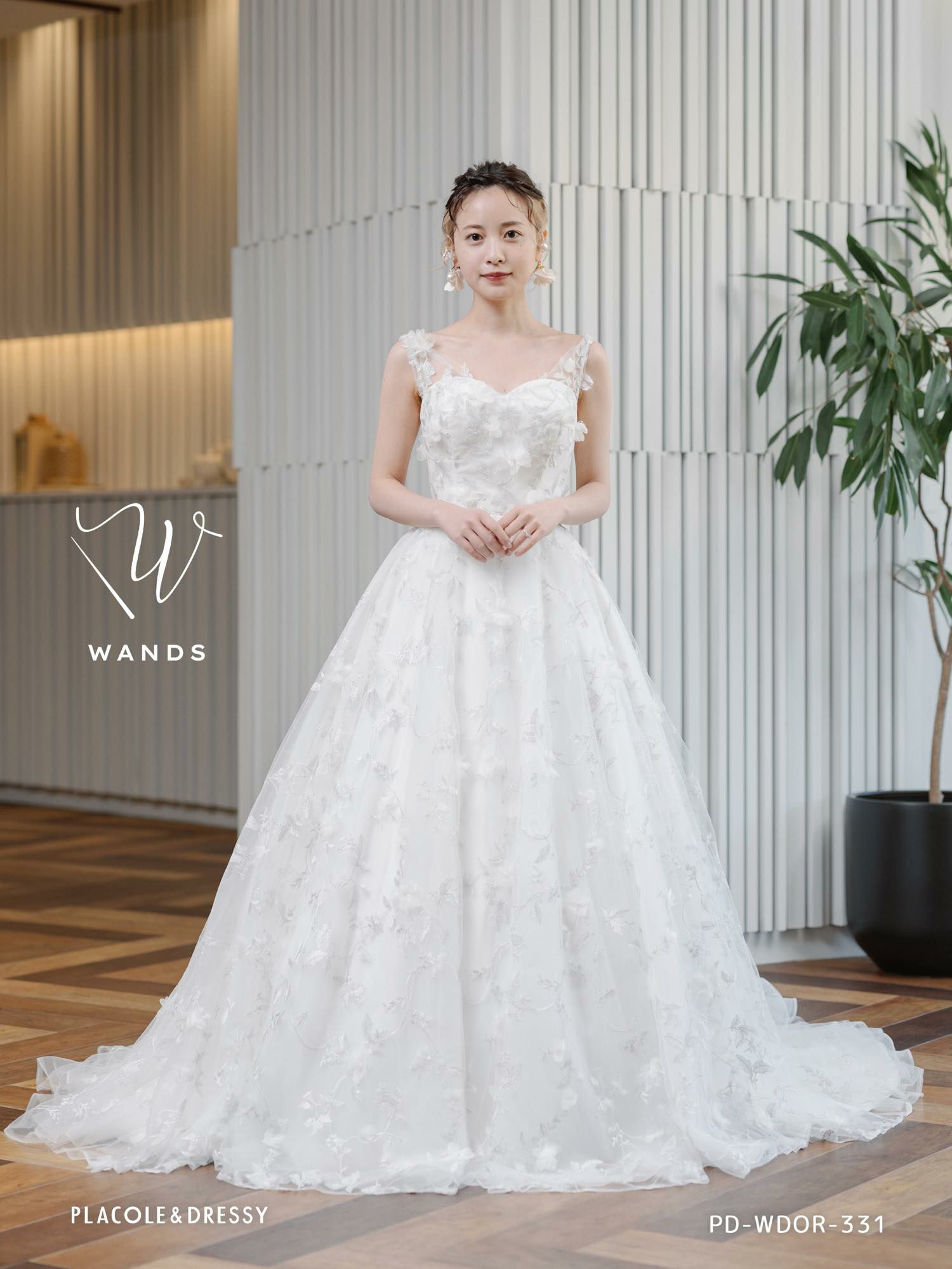 3Dフラワーレース ドレス〈PD-WDOR-331〉 | DRESSY ONLINE[ドレシー 