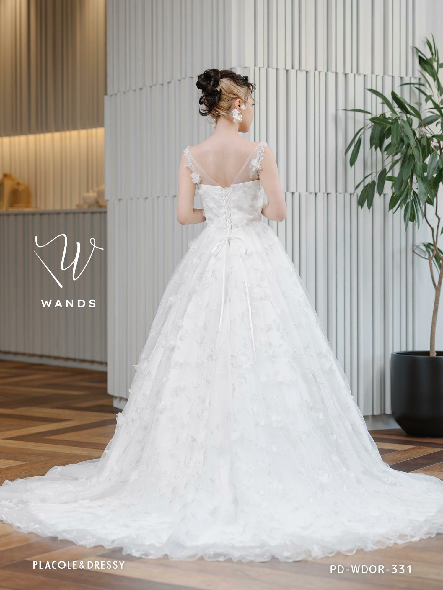 3Dフラワーレース ドレス〈PD-WDOR-331〉 | DRESSY ONLINE[ドレシー 