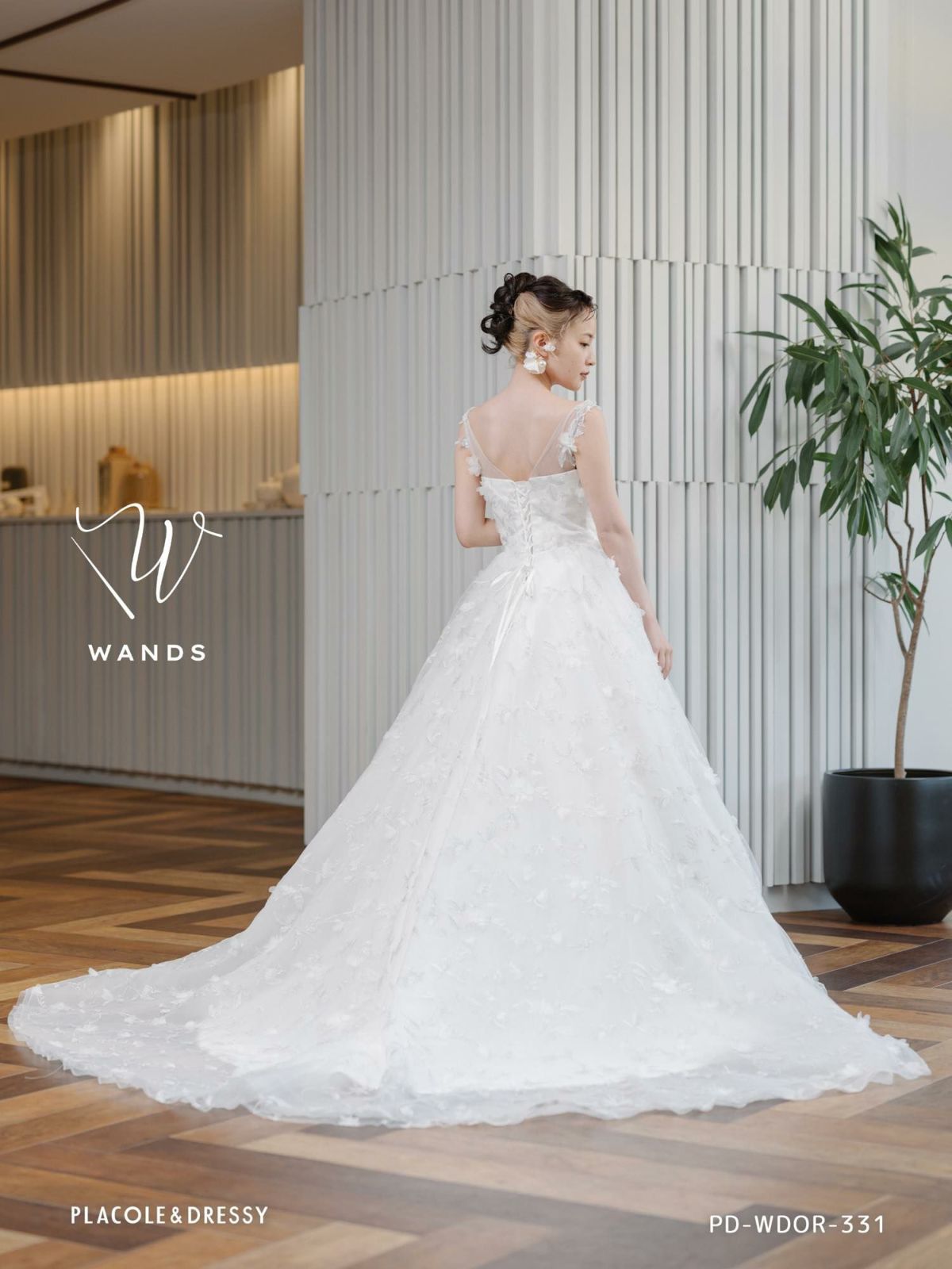 3Dフラワーレース ドレス〈PD-WDOR-331〉 | DRESSY ONLINE[ドレ