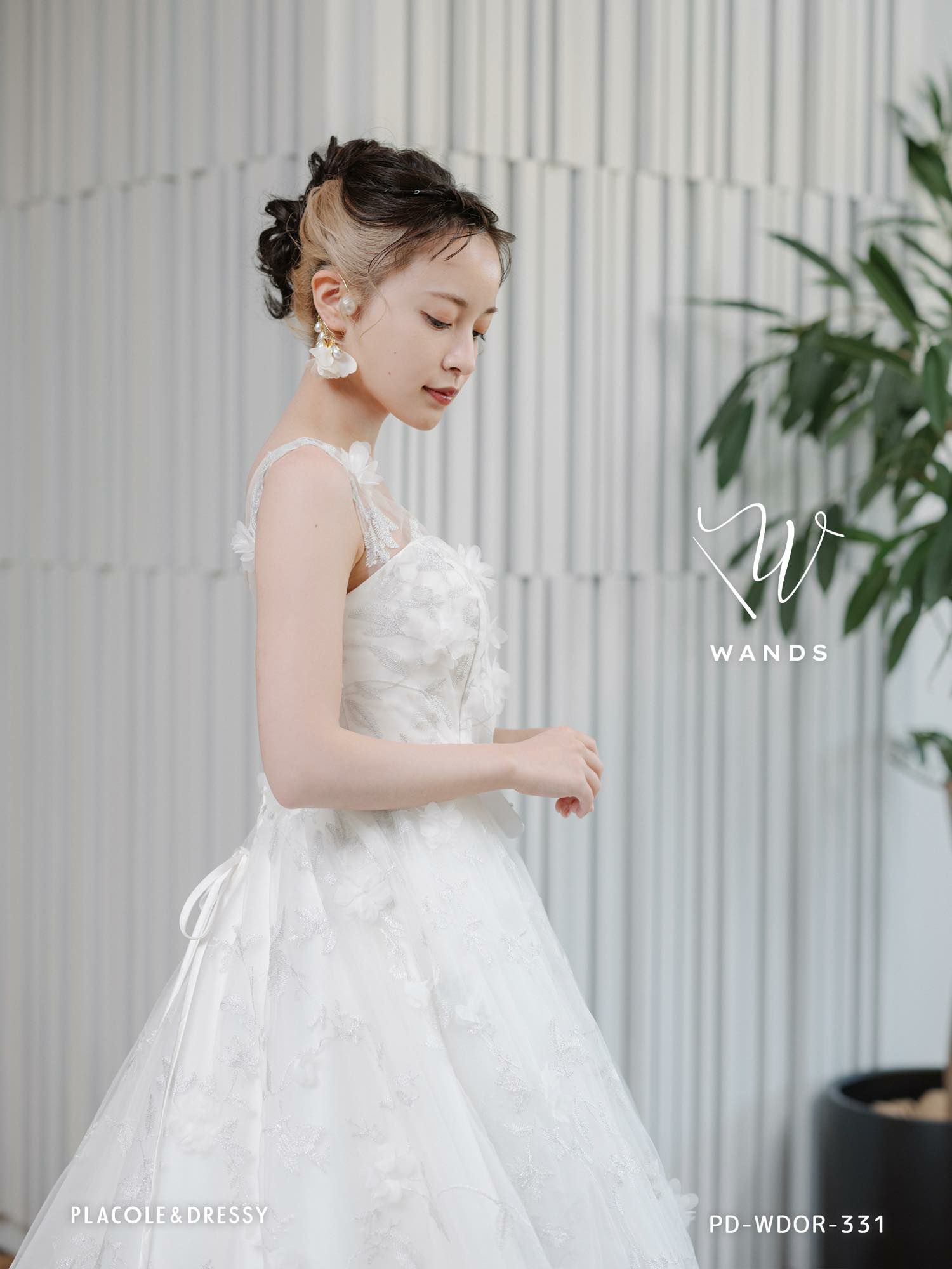 3Dフラワーレース ドレス〈PD-WDOR-331〉 | DRESSY ONLINE[ドレシー 