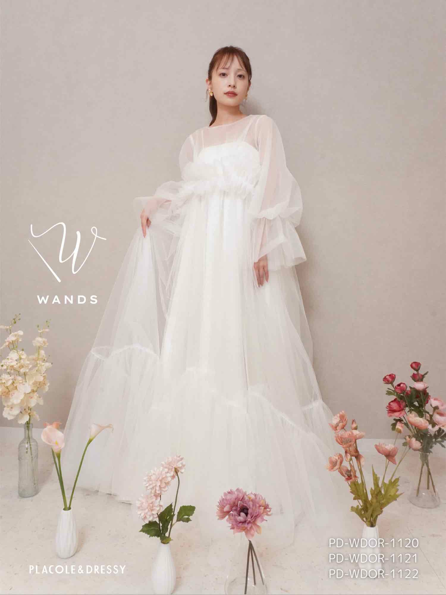 flower dress 7〜11号 M・Lサイズ　演奏会発表会ウエディング結婚 ウェディングドレス | DRESSY ONLINE by PLACOLE&DRESSY